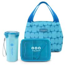 Kit Fitness de 3 Pçs Elementos Azul