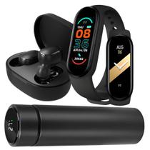 Kit Fitness Garrafa térmica 500ml inox sensor Led + Smartwatch M8 + Fone Bluetooth Kit Fitness Garrafa térmica 500ml inox sensor Led + Smartwatch M8 + Fone Bluetooth