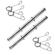 Kit Fitness Par de Barras Tubo Oca 40cm com Presilhas Kit Fitness Par de Barras Tubo Oca 40cm com Presilhas
