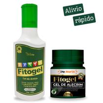 Kit Fitogel Gel de Arnica Bélia 200g + Gel de Alecrim Fitogel + Massageador Portátil Recarrregável Kit Fitogel Gel de Arnica Bélia 200g + Gel de Alecrim Fitogel + Massageador Portátil Recarrregável