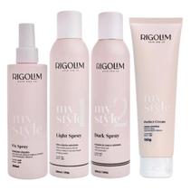Kit Fix Fixador, Light Spray, Dark e Perfect Cream Rigolim