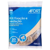Kit Fixação e Vedação para Telha PVC Plan Bege Afort