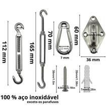 kit fixação instalação tela tenda sombreamento inox kit fixação instalação tela tenda sombreamento inox
