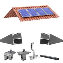Kit Fixação Painel Solar até 580W Telhado Cerâmico Romagnole