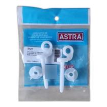 Kit Fixação para Assento Sanitário Almofadado Branco Astra
