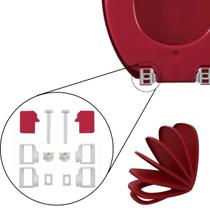 Kit Fixação Para Assento Sanitário Almofadado Vermelho Kit Fixação Para Assento Sanitário Almofadado Vermelho