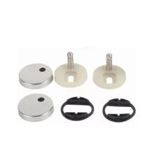 Kit Fixação Parafusos Para Assento Sanitário Roca Cor Prateado Kit Fixação Parafusos Para Assento Sanitário Roca Cor Prateado