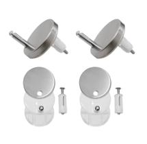 Kit fixação parafusos vaso sanitário acabamento cromado conjunto completo