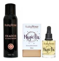 Kit Fixação Ruby Rose - Sérum Magic Fix + Fixador Maquiagem