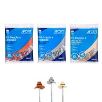 Kit Fixação /Vedação Afort Pvc Plan 20Pc Completo