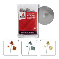 Kit Fixação / Vedação Nortelit Telha Pvc Plan 20Pc - Cores