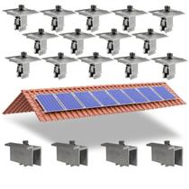 Kit Fixador Grampo Final E Intermediário 08 Placas Painel