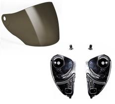 Kit Fixador Reparo E Viseira Fume Capacete Bieffe Allegro Kit Fixador Reparo E Viseira Fume Capacete Bieffe Allegro