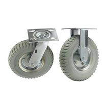 Kit fixo e giratório rodizio 8x2 roda maciça pu 250x4 Kit fixo e giratório rodizio 8x2 roda maciça pu 250x4