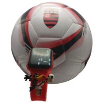 Kit Flamengo Bola Futebol Sintética e Relógio Infantil Mengão - SMACTUDO