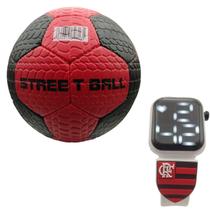 Kit Flamengo Bola Futebol Sintética Relógio Infantil Mengo 3