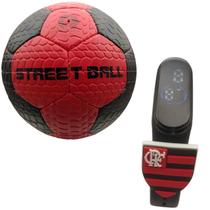 Kit Flamengo Bola Futebol Sintética Relógio Touch Infantil 8