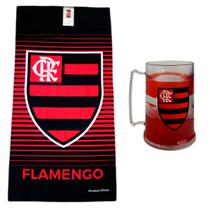 Kit Flamengo - Caneca + Toalha De Banho Oficial