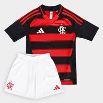 Kit Flamengo Infantil I 25/26 s/n Torcedor Adidas Kit Flamengo Infantil I 25/26 s/n Torcedor Adidas