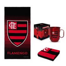 Kit Flamengo Presente Oficial Toalha Banho e Praia / Caneca - Bouton