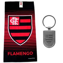 Kit Flamengo - Toalha De Banho + Chaveiro Oficial