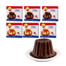 Kit Flan Sortido Chocolate e Baunilha Zero Açúcar - Lowçúcar 6 Unidades de 25g