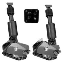 Kit Flap Elétrico Para Embarcação Com Botão 12V Placas 12X9