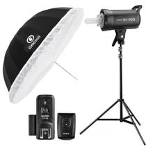 Kit Flash Godox SK300 II 110V + Rádio + Tripé + Sombrinha 1,50m Newborn Kit Flash Godox SK300 II 110V + Rádio + Tripé + Sombrinha 1,50m Newborn