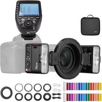 Kit Flash Macro Twin Godox MF12 com XPro para Canon