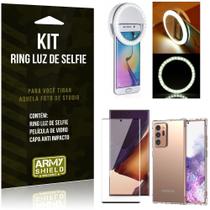 Kit Flash Ring Galaxy Note 20 Ultra Flash Ring + Capa Anti Impacto + Película de Vidro 3D - Armyshield