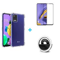 Kit Flash Selfie LG K52 + Capa + Pelicula De Vidro 3D