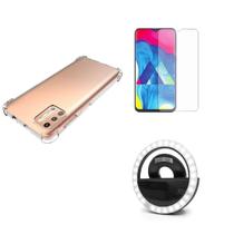 Kit Flash Selfie Moto G9 Plus + Capa + Película De Vidro 3D
