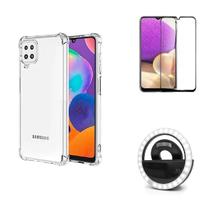 Kit Flash Selfie Samsung Galaxy M33 5G + Capa + Película Vidro