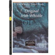 Kit Flauta Irlandesa Feadóg Re D Preta com Livro Tutorial