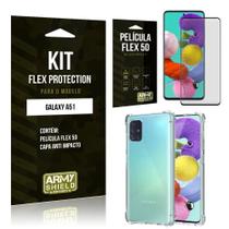 Kit Flex Protection Galaxy A51 Capa Anti Impacto + Película Flex 5D - Armyshield