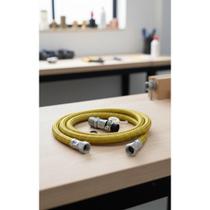 Kit Flexível Gás 80cm + Adaptador Bico Fogão Segura Kit Flexível Gás 80cm + Adaptador Bico Fogão Segura