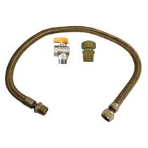 Kit Flexível p/ Fogão 150 CM Dako Macho+ Registro Ang. M/F Kit Flexível p/ Fogão 150 CM Dako Macho+ Registro Ang. M/F