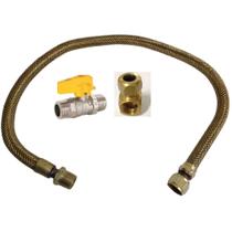 Kit Flexível p/ Fogão 80 CM Cotov.Dako + Registro Reto M/M Kit Flexível p/ Fogão 80 CM Cotov.Dako + Registro Reto M/M