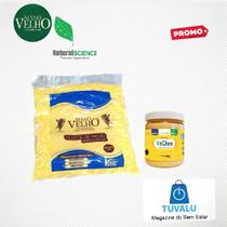 KIT - Floco 100% natural + Manteiga Vegana VeGhee com Sal do Himalaia