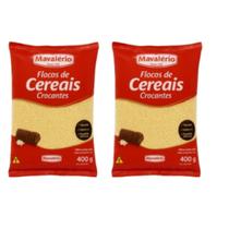 Kit flocos de cereais crocantes 400g com 2 unidades - mavalério