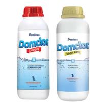 Kit Floculante Clarificante + Algicida de Choque Domclor