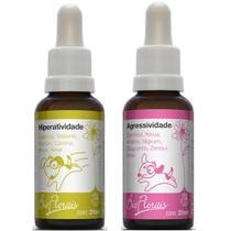 Kit Floral Cachorro Gato Hiperatividade e Agressividade BioFlorais Pet Kit Floral Cachorro Gato Hiperatividade e Agressividade BioFlorais Pet