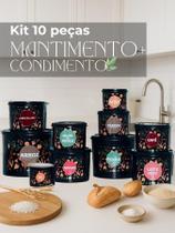 Kit Floral para Mantimentos 10 Peças com Estilo e Funcionalidade