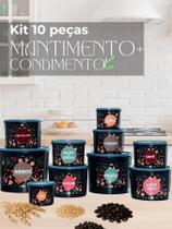 Kit Floral para Mantimentos 10 Peças com Estilo e Funcionalidade