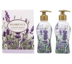Kit Florence Lavanda Inglesa - Contém 01 sabonete cremoso 300ml + )1 loção hidratante 300ml