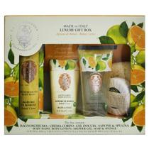 Kit Florentina Spa Bob Citrus - Sabonete Liquido 500ml + Shower Gel 200ml + Body Lotion 200ml + Sabonete 115g + Esponja de Banho Kit Florentina Spa Bob Citrus - Sabonete Liquido 500ml + Shower Gel 200ml + Body Lotion 200ml + Sabonete 115g + Esponja de Banho
