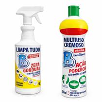 Kit flotador 1l e multiuso cremoso 500ml removedor de manchas