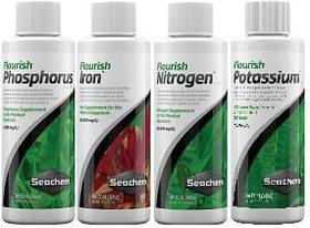 Kit flourish phosp, potas, iron, nitr - 4x100ml - seachem