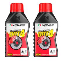 Kit Fluido de Freios DOT 500ml Ação Anticorrosiva 2 Unidades