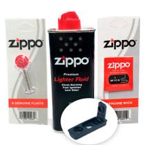 Kit Fluido + Pedra + Pavio P/ Isqueiro Zippo + Vedação Anti Evaporação Kit Fluido + Pedra + Pavio P/ Isqueiro Zippo + Vedação Anti Evaporação